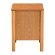 Baxton Studio Jenn Brown Wood Japandi 2-Drawer Nightstand