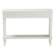 Baxton Studio Malinda White Wood 2-Drawer Console Table with Spindle Legs