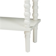 Baxton Studio Malinda White Wood 2-Drawer Console Table with Spindle Legs