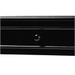 Baxton Studio Malinda Black Wood 2-Drawer Console Table with Spindle Legs