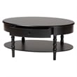 Baxton Studio Malinda Black Wood 1-Drawer Coffee Table with Spindle Legs