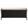 Baxton Studio Heaton Vintage Weathered White Canvas 4-Drawer Storage Bench