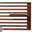 Baxton Studio Elvina Walnut Wood Queen Size Platform Bed with Built-In Shelves