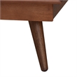 Baxton Studio Elvina Walnut Wood Queen Size Platform Bed with Built-In Shelves
