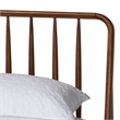 Baxton Studio Maeron Walnut Brown Queen Platform Bed with Spindle Headboard