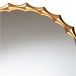 Baxton Studio Everette Antique Goldleaf Bamboo-Border Accent Wall Mirror
