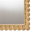 Baxton Studio Vadim Antique Gold Wood Accent Mirror with Seashell Border