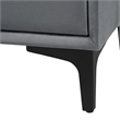 Baxton Studio Etienne Modern Slate Gray Velvet 2-Drawer Nightstand