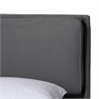Baxton Studio Etienne Modern Slate Gray Velvet Queen Platform Bed