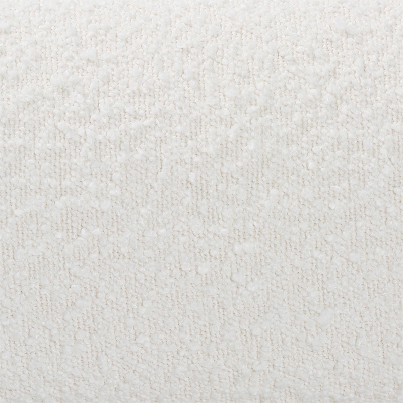 Baxton Studio Vinicio Mid-Century Modern Cream Boucle King Platform Bed