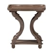 Baxton Studio Yannick French Country Antique Brown Wood End Table