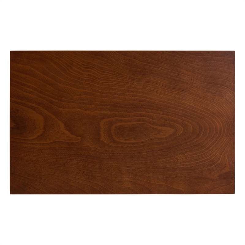 Baxton Studio Renaud Modern Grey and Walnut Brown Wood 5-Piece Dining Set