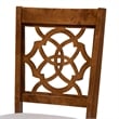 Baxton Studio Renaud Modern Grey and Walnut Brown Wood 5-Piece Dining Set