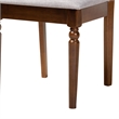 Baxton Studio Renaud Modern Grey and Walnut Brown Wood 5-Piece Dining Set