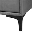 Baxton Studio Etienne Modern Slate Gray Velvet 6-Drawer Dresser