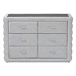 Baxton Studio Cadmus Modern Light Gray Channel-Tufted Fabric 4-Drawer Dresser