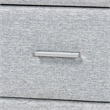 Baxton Studio Cadmus Modern Light Gray Channel-Tufted Fabric 4-Drawer Dresser