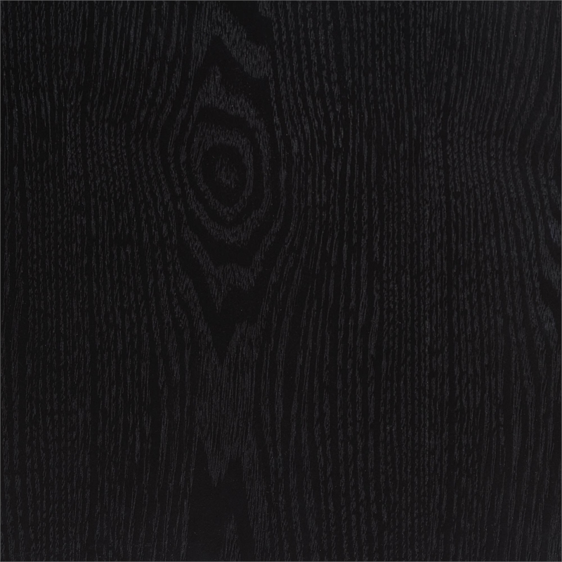 Baxton Studio Shirin Mid-Century Beige Fabric and Black Wood 3-Drawer Chest