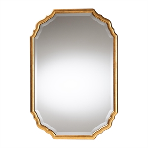 Baxton Studio Pacino Antique Goldleaf Accent Wall Mirror