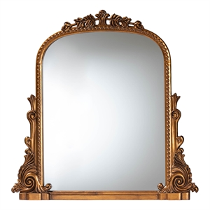 Baxton Studio Whitby Baroque Antique Goldleaf Accent Mirror