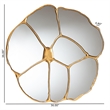 Baxton Studio Novia Antique Goldleaf Flower Accent Wall Mirror