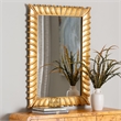 Baxton Studio Ygritte Antique Goldleaf Accent Wall Mirror