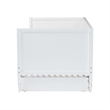 Baxton Studio Roni Modern White Scalloped Wood Twin Daybed with Trundle