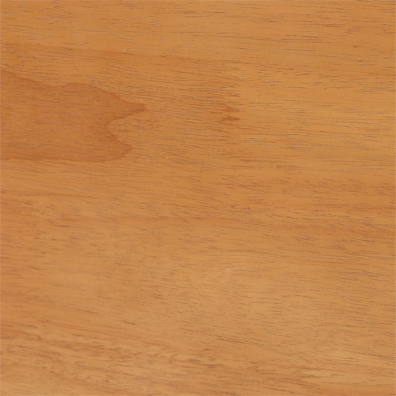 Baxton Studio Malaya Oak Brown Wood Queen Platform Bed with Scalloped Edges