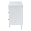Baxton Studio Roni Modern White Wood 7-Drawer Dresser with Scalloped Edges