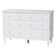 Baxton Studio Roni White Wood 4-Piece Full Bedroom Set with Two Nightstands