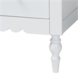 Baxton Studio Roni White Wood 4-Piece Full Bedroom Set with Two Nightstands