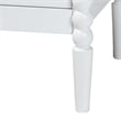 Baxton Studio Lucera Mid-Century White 2-Drawer Bobbin Nightstand