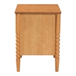 Baxton Studio Lucera Mid-Century Oak Brown 2-Drawer Bobbin Nightstand