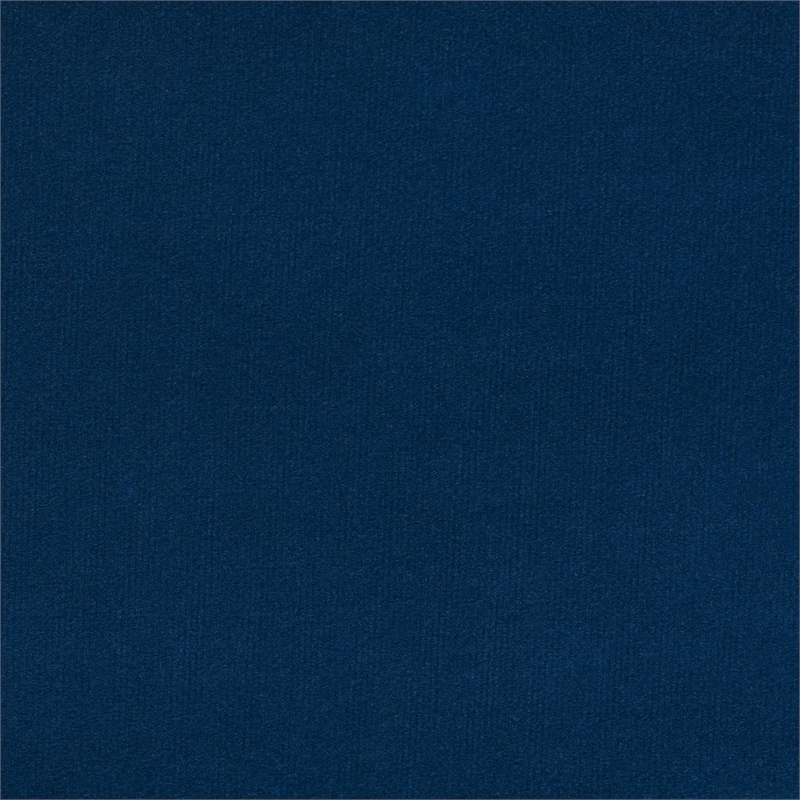 Baxton Studio Payne Modern Glam Navy Blue Velvet and Dark Brown Wood Queen Bed