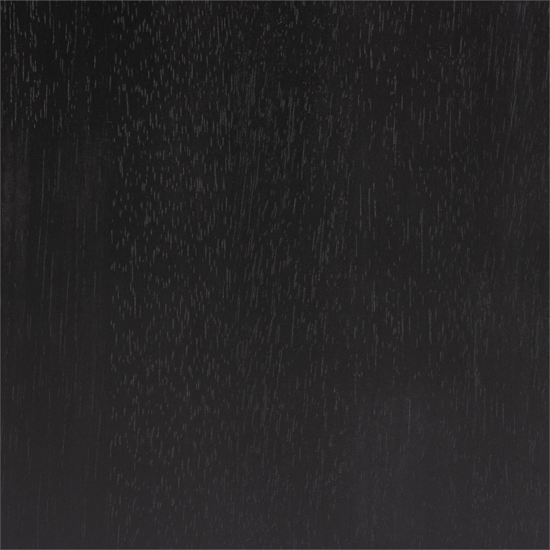 Baxton Studio Lucera Mid-Century Black Bobbin Wood 4-Drawer Chest