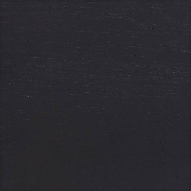 Baxton Studio Lucera Mid-Century Black Twin Size Bobbin Bed