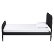 Baxton Studio Lucera Mid-Century Black Full Size Bobbin Bed