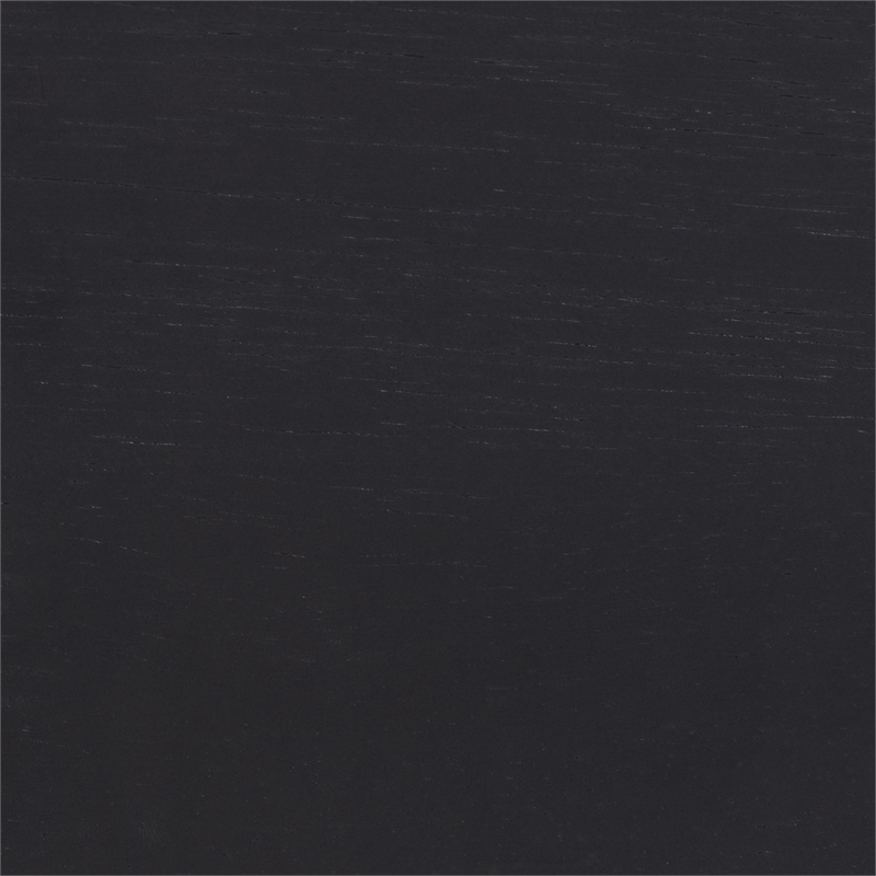 Baxton Studio Lucera Mid-Century Black Full Size Bobbin Bed