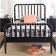 Baxton Studio Lucera Mid-Century Black Full Size Bobbin Bed