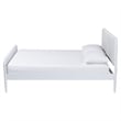 Baxton Studio Lucera Mid-Century White Full Size Bobbin Bed