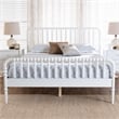 Baxton Studio Lucera Mid-Century White Full Size Bobbin Bed