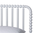 Baxton Studio Lucera Mid-Century White Queen Size Bobbin Bed