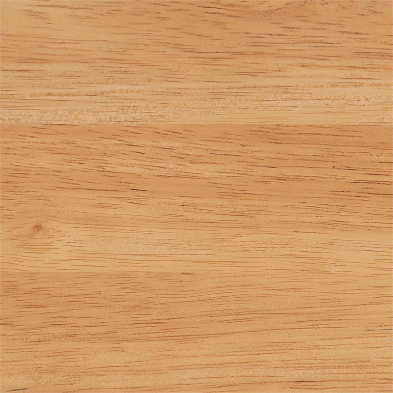 Baxton Studio Wrenley Japandi Oak Brown Wood Queen Bed with Antique Rattan