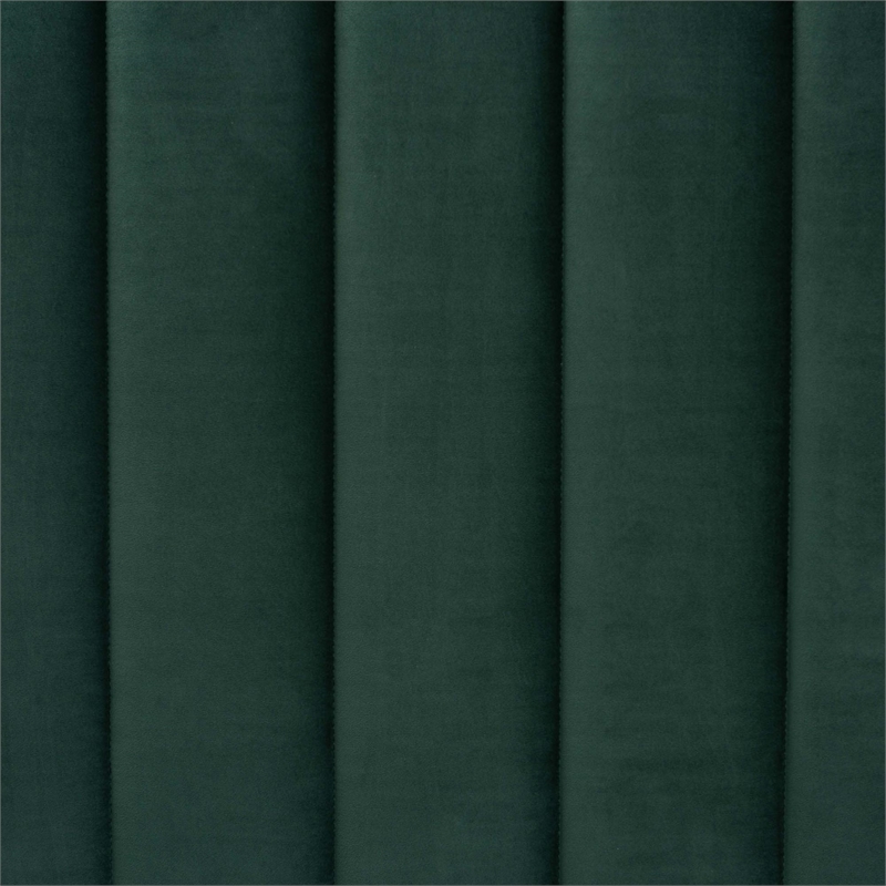 Baxton Studio Oksana Emerald Green Velvet and Gold Metal Full Daybed