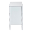 Baxton Studio Lucera Mid-Century White Bobbin Wood 6-Drawer Dresser
