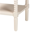 Baxton Studio Braith Farmhouse Ivory Spindle Wood 1-Drawer Nightstand