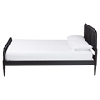 Baxton Studio Braith Farmhouse Black Spindle Wood Queen Size Platform Bed