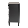 Baxton Studio Braith Farmhouse Black Spindle Wood 5-Drawer Chest