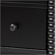 Baxton Studio Braith Farmhouse Black Spindle Wood 5-Drawer Chest