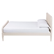 Baxton Studio Braith Farmhouse Ivory Spindle Wood King Size Platform Bed